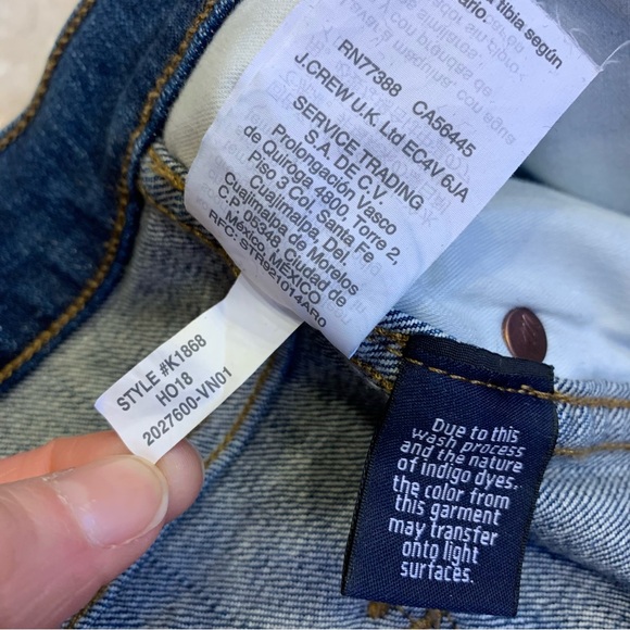 Madewell 9” High-Rise Skinny Blue Jeans with Raw Ankle - Picture 16 of 16